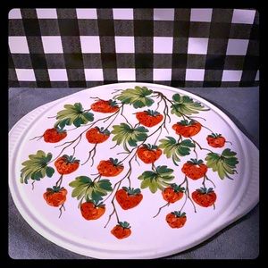 Made in Italy Strawberry 🍓 cake plate